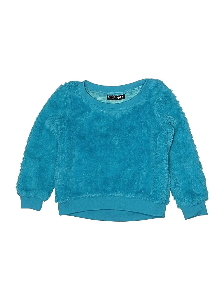 Kidtopia Long Sleeve Top Blue Crew Neck Tops - Used - Size 18-24 Month