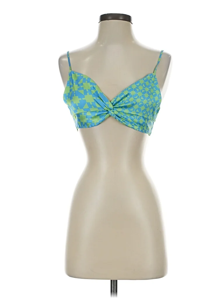 TRENDS Tank Top Teal Sweetheart Neckline Tops - Used - Size Small