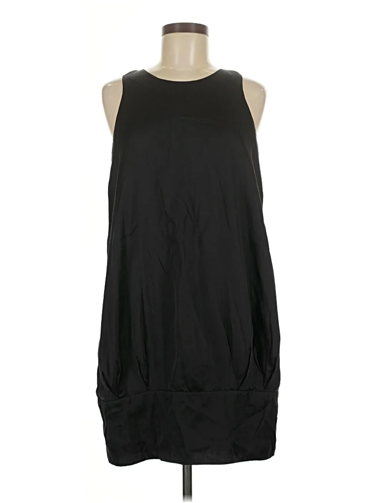Twelve Casual Dress - DropWaist: Black Solid Pattern Dresses - Used - Size Medium