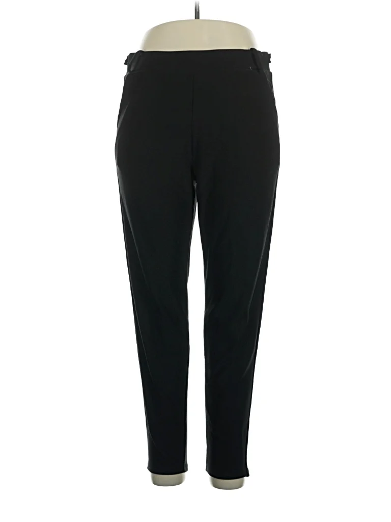 Elizabeth & Nichole Casual Pants - High Rise: Black Bottoms - Size 1X