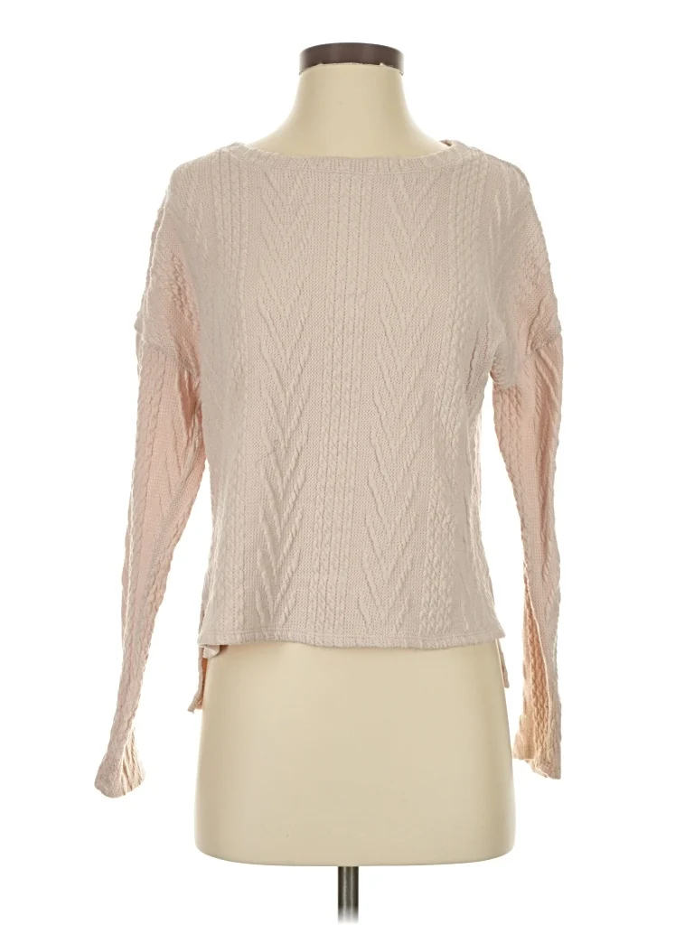 Rokoko Pullover Sweater: Tan Tops - Size Small