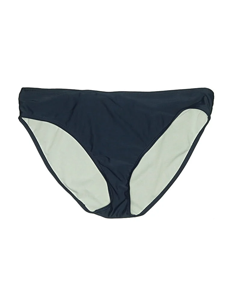 Beach Party Swimwear Swimsuit Bottoms: Blue Color Block Pattern Swimwear - Size 14