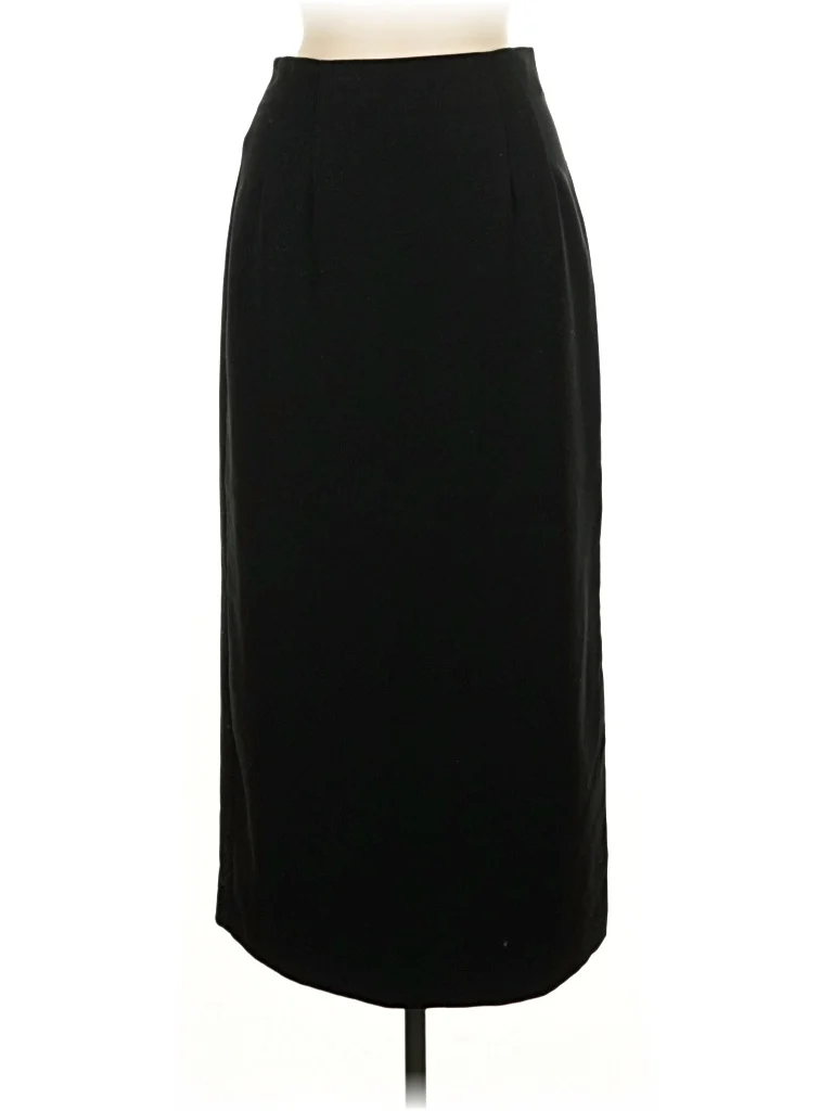 Skirtology Formal Skirt: Black Solid Pattern Bottoms - Size 6