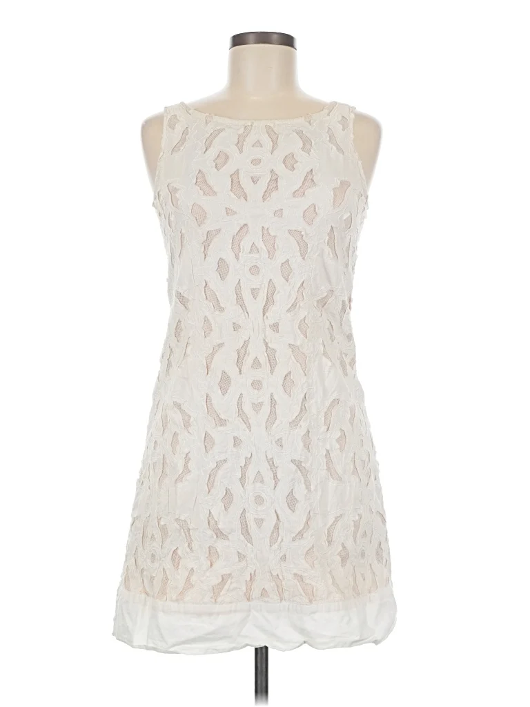 KAS Cocktail Dress: Ivory Dresses - Used - Size Medium