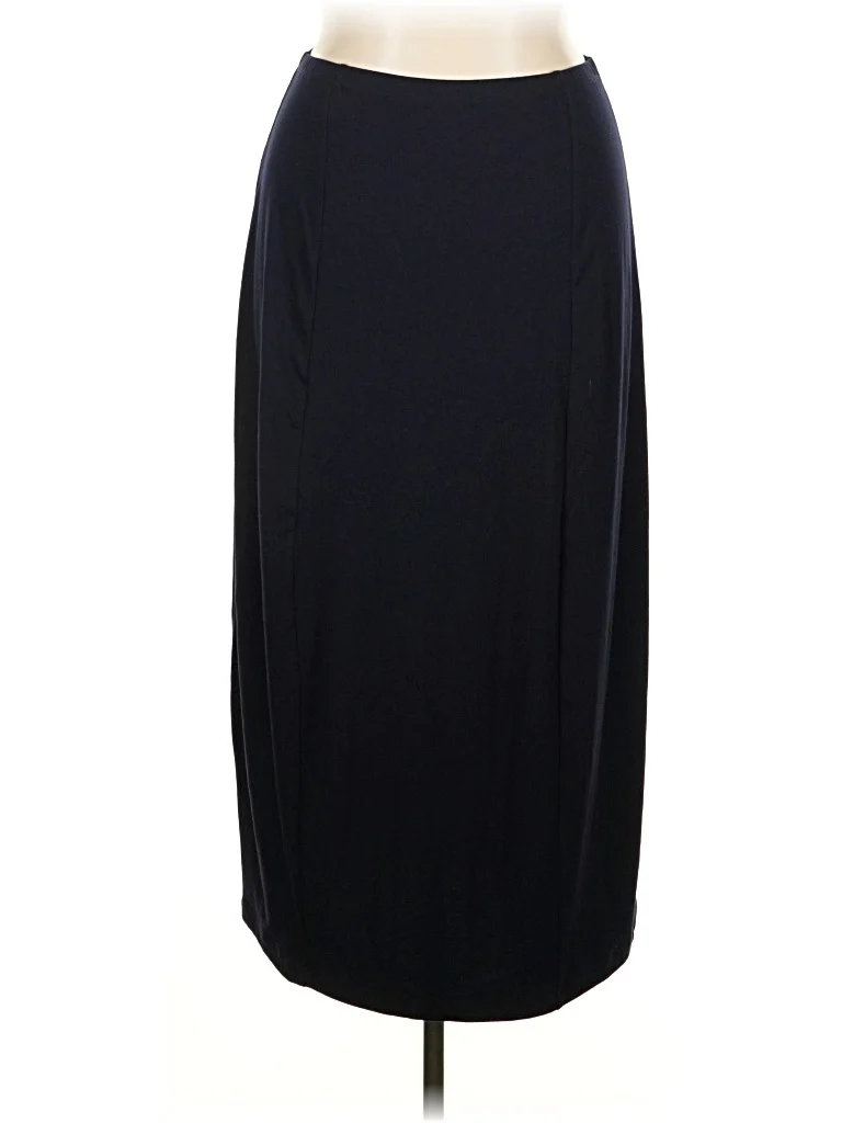 Lunn Formal Skirt: Black Solid Pattern Bottoms - Size X-Large