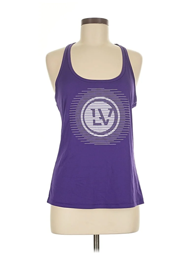 Level Active Tank Top: Purple Activewear - Size Medium