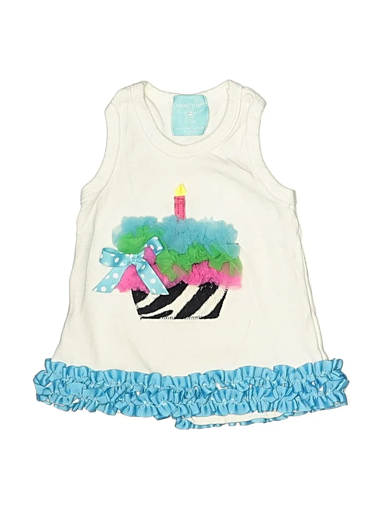 Mudpie Baby Dress: White Skirts & Dresses - Used - Size Newborn
