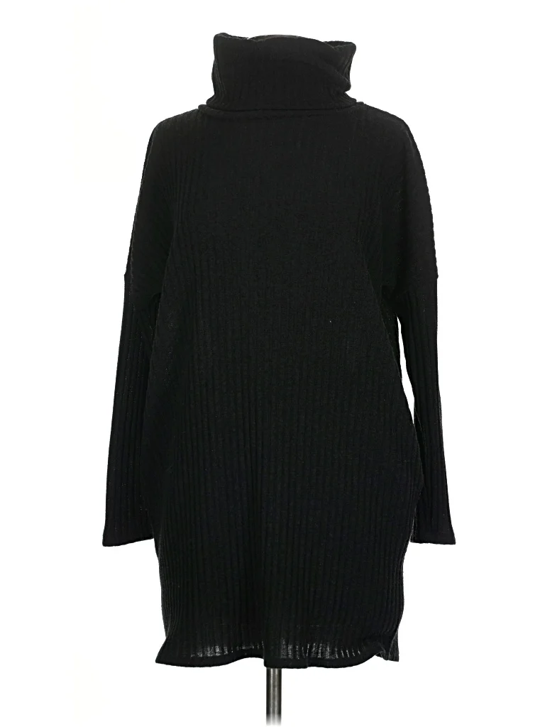 Rokoko Casual Dress - Sweater Dress: Black Dresses - Used - Size Small