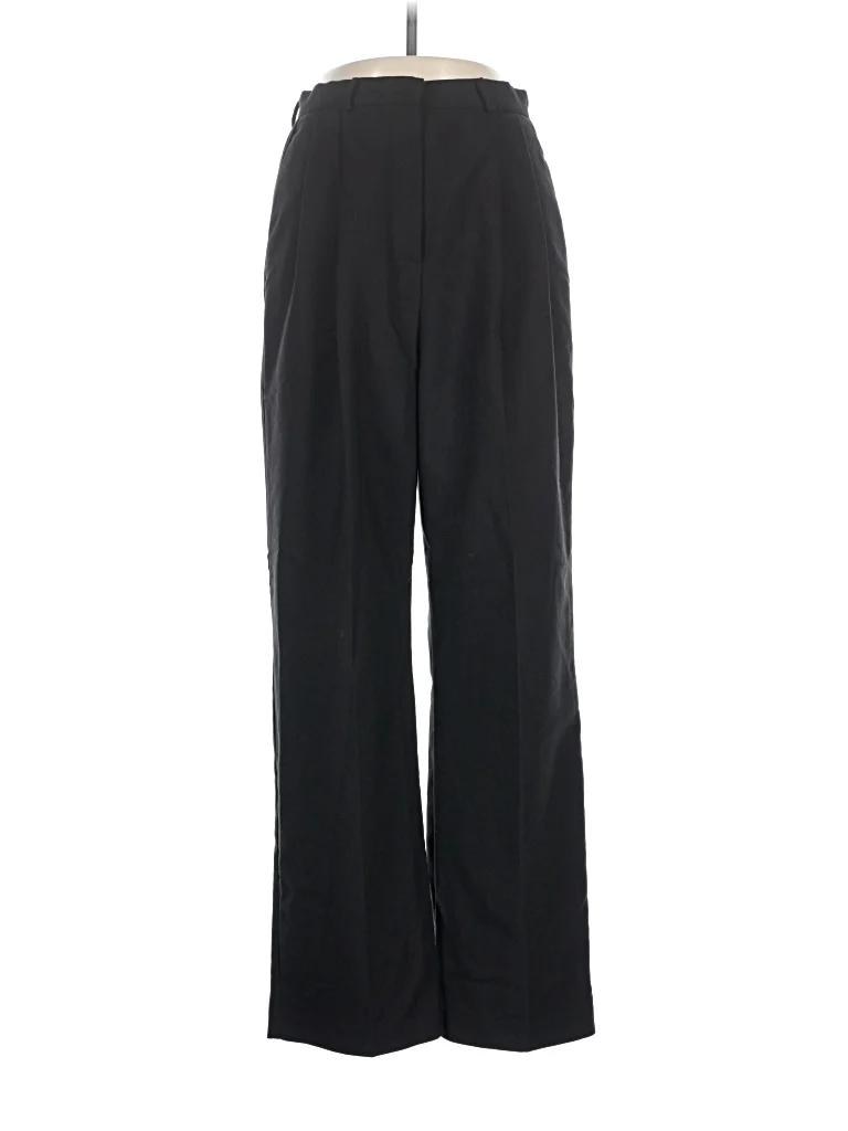 Olive Dress Pants - High Rise: Black Bottoms - Size Medium