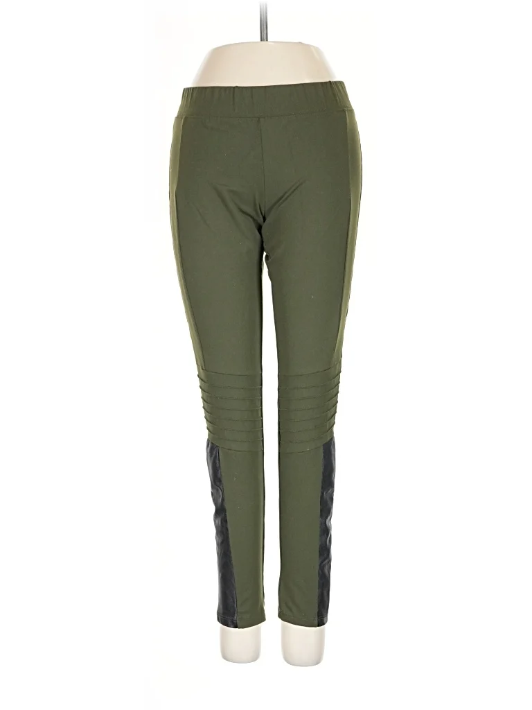 Rune NYC Active Pants - High Rise: Green Activewear - Size Small