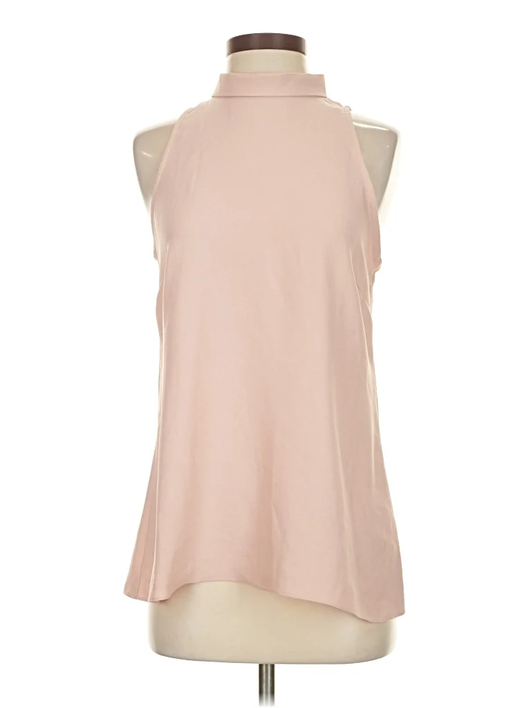 IORANE Sleeveless Blouse: Pink Tops - Size X-Small