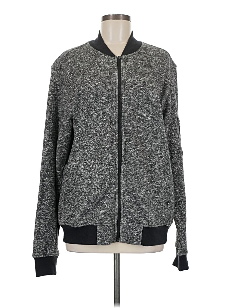 Union Jacket: Gray Jackets & Outerwear - Size Medium