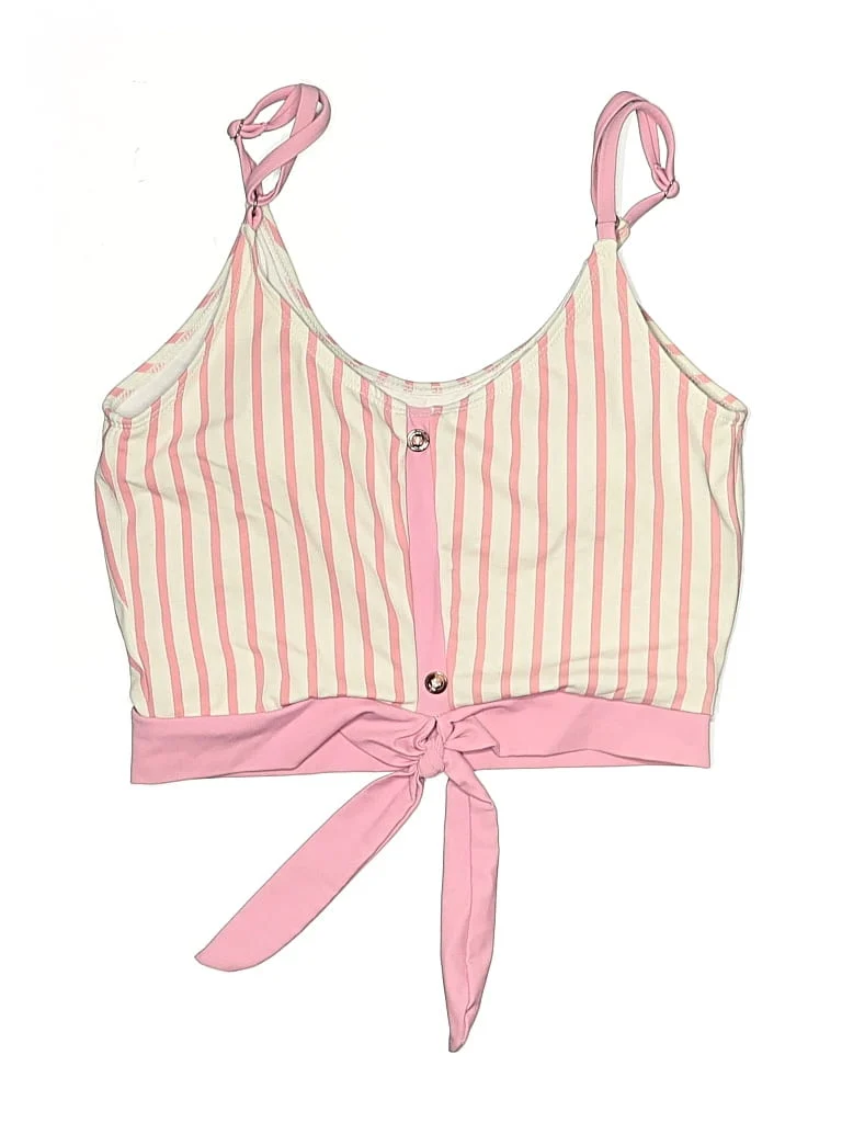 Coral Reef Swim Swimsuit Top Pink Swimwear - Used - Size 0