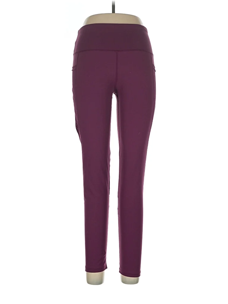 Electric Active Pants - High Rise: Purple Activewear - Size Large