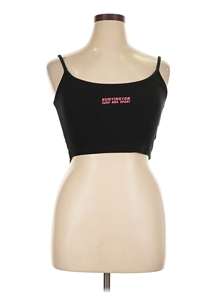 Huntington Surf And Sport Sports Bra: Black Activewear - Size X-Large