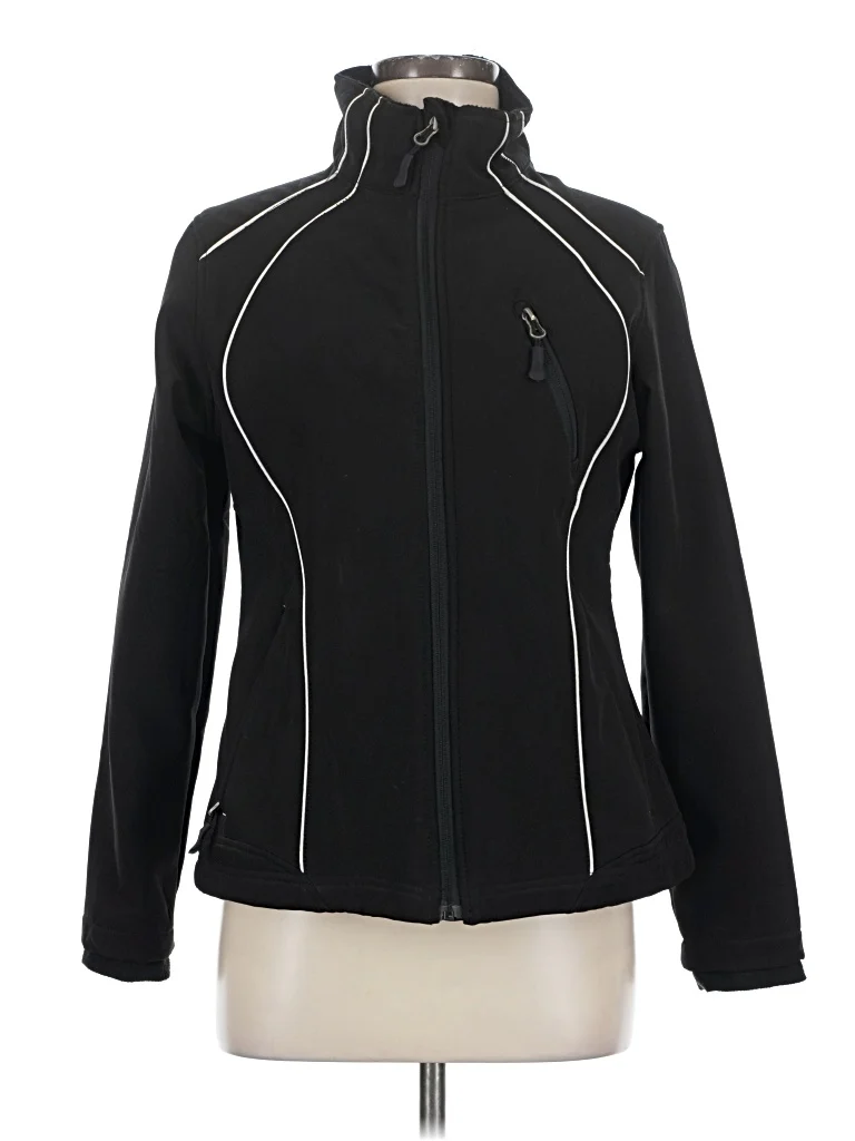 minus Sweatshirt: Black Tops - Size Medium