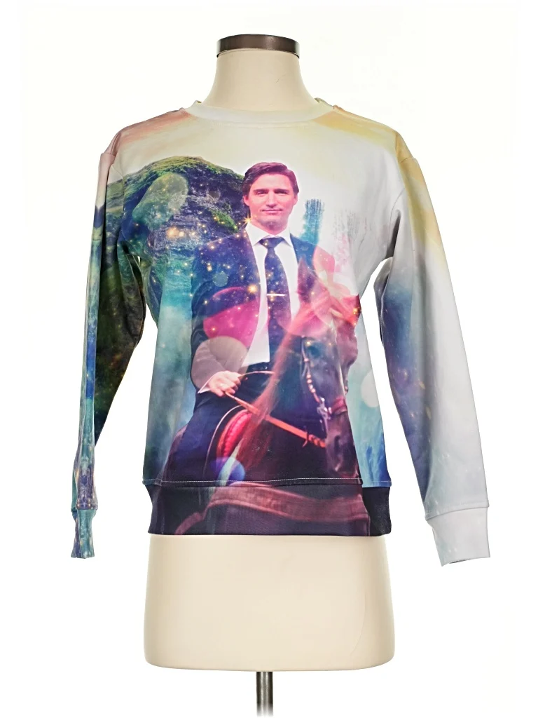 Shelfies Long Sleeve T-Shirt: Silver Tops - Size X-Small