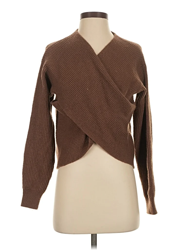Story Cardigan Sweater: Brown Sweaters & Sweatshirts - Size X-Small