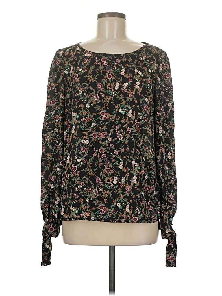 Rokoko Long Sleeve T-Shirt: Green Tops - Size Medium
