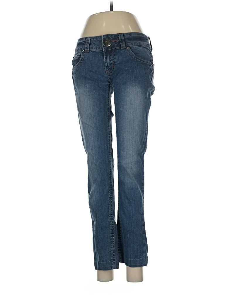 Bubblegum Jeans - Mid/Reg Rise: Blue Bottoms - Size 7