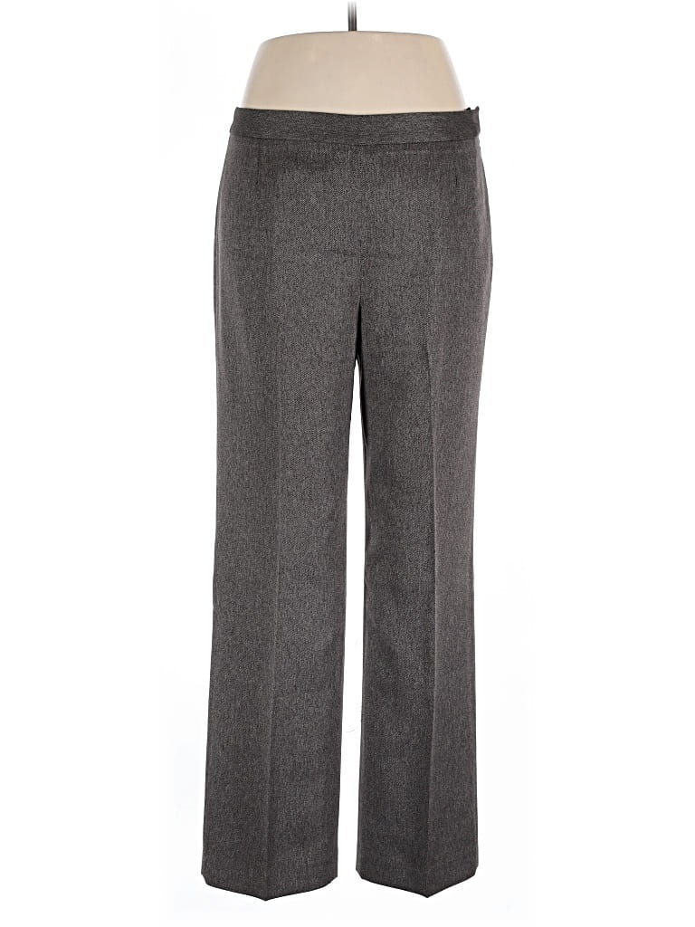 Suit Studio Dress Pants - Mid/Reg Rise: Gray Bottoms - Size 12