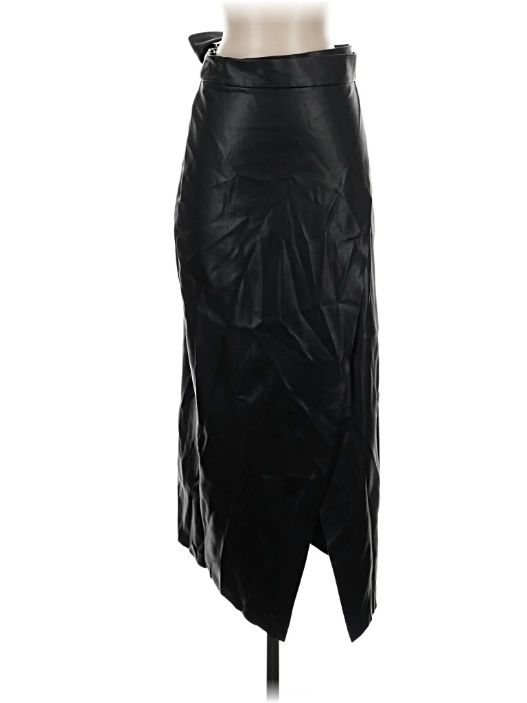 MDNT:45 Faux Leather Skirt: Black Bottoms - Size Small
