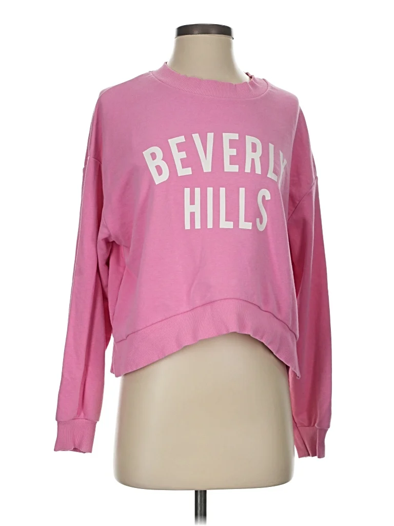 GB Fashion Sweatshirt: Pink Tops - Size Small