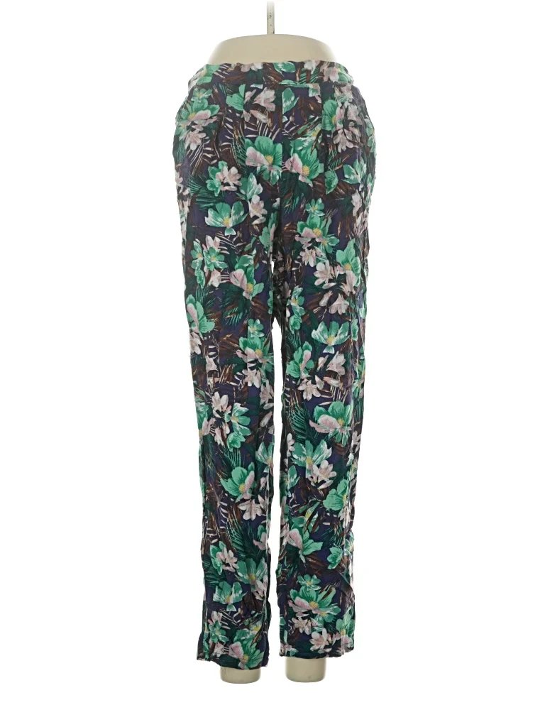 H&M Casual Pants - Mid/Reg Rise: Green Bottoms - Size X-Small