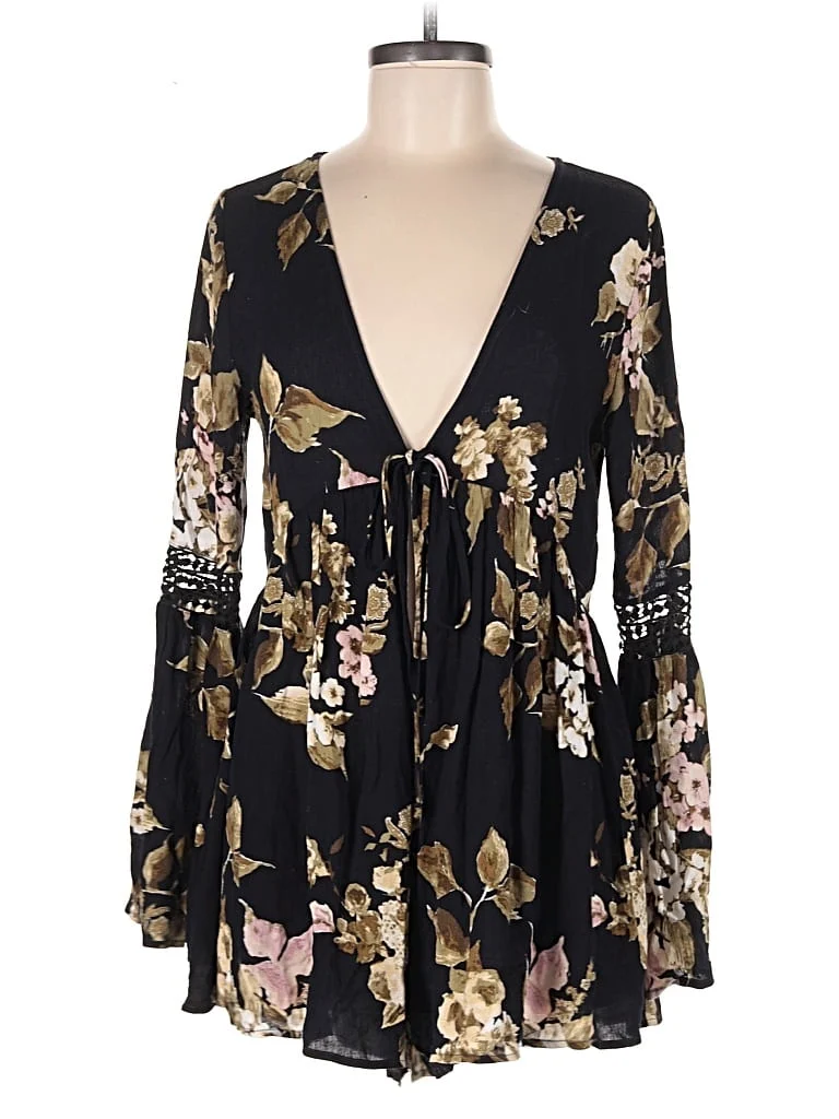 Coveted Clothing Romper: Black Rompers - Size Small