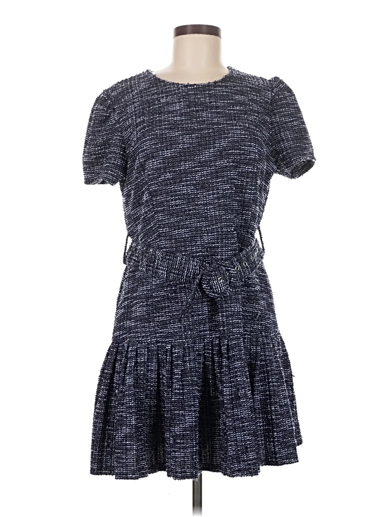 Elizabeth & Nichole Casual Dress - DropWaist: Gray Dresses - Used - Size Medium