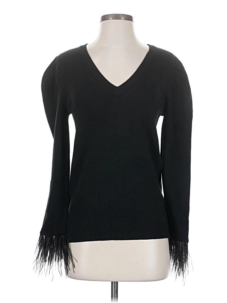 Crosby Pullover Sweater: Black Tops - Size X-Small