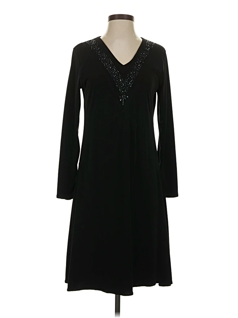 La goutte Casual Dress: Black Dresses - Used - Size 3