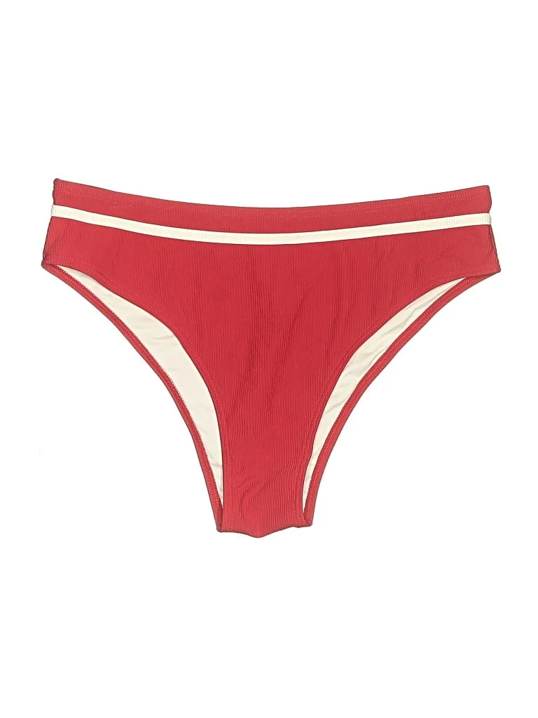 Beach Party Swimwear Swimsuit Bottoms: Red Swimwear - Size X-Large