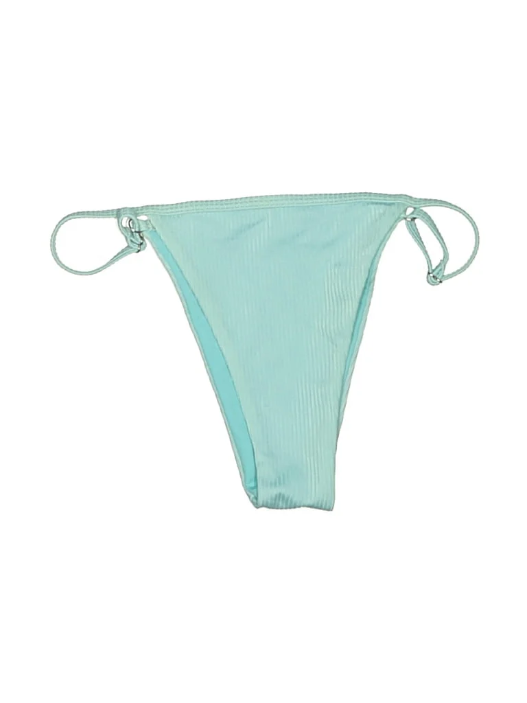Koana Swim Swimsuit Bottoms: Teal Swimwear - Size Small