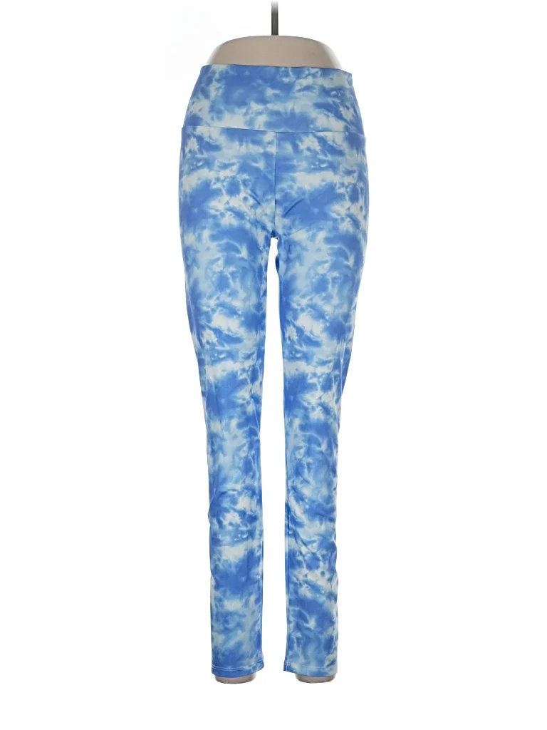 GB Fashion Active Pants - High Rise: Blue Activewear - Size Large
