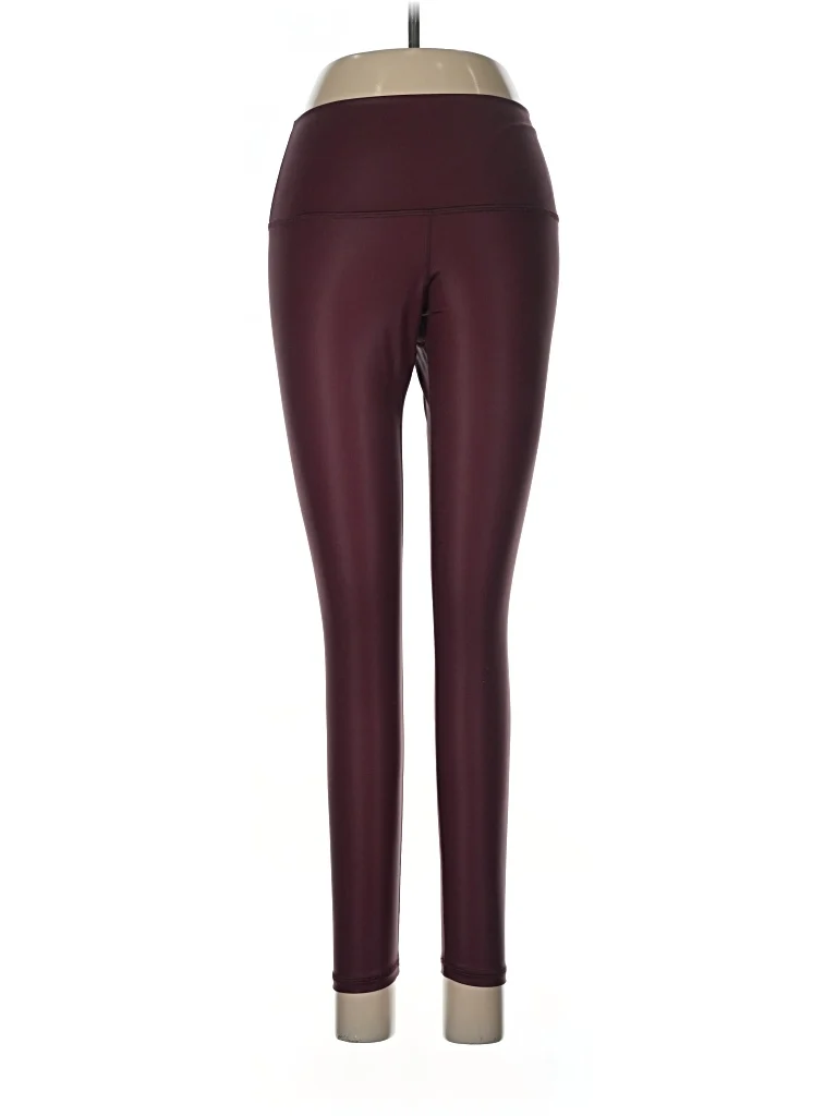 Four Athletics Active Pants - High Rise: Burgundy Activewear - Size 6