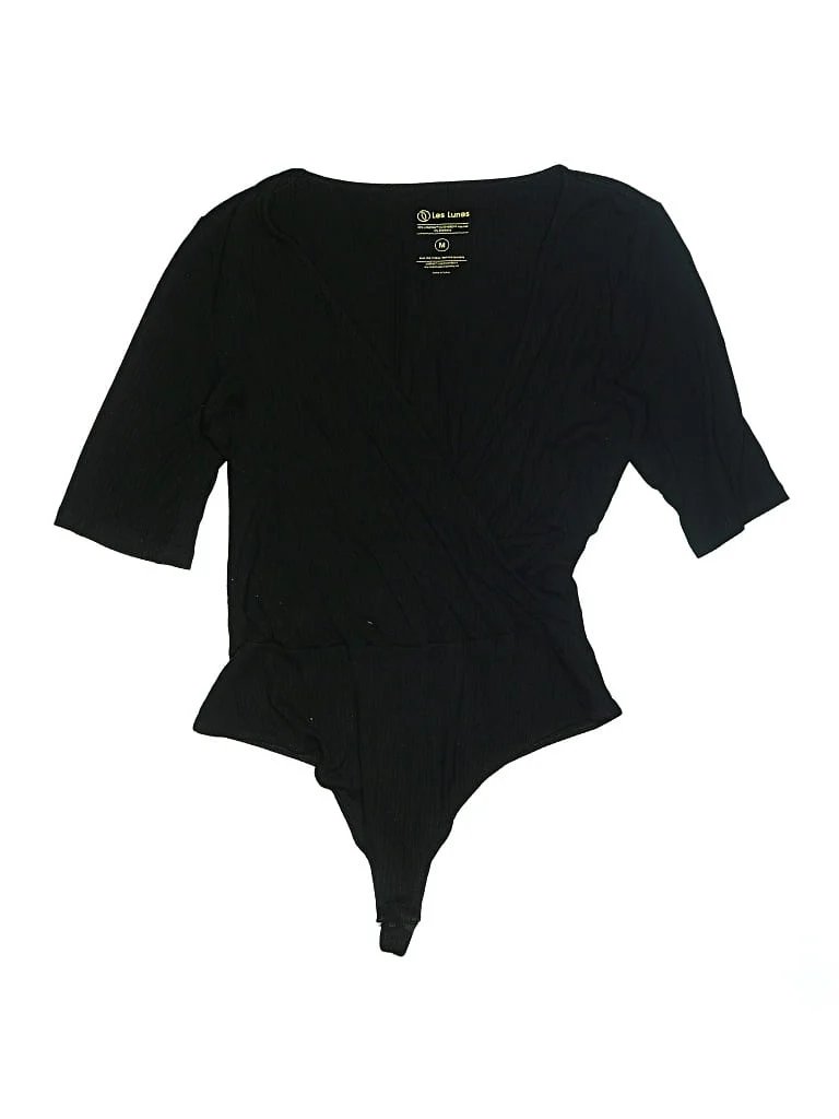 Les Lunes Bodysuit: Black Tops - Size Medium