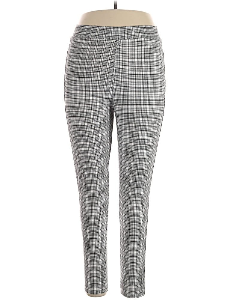 Olive Ave Casual Pants - High Rise: Gray Bottoms - Size 1X