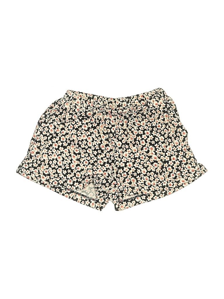 Jewel Shorts: Gold Floral Pattern Bottoms - Size 6