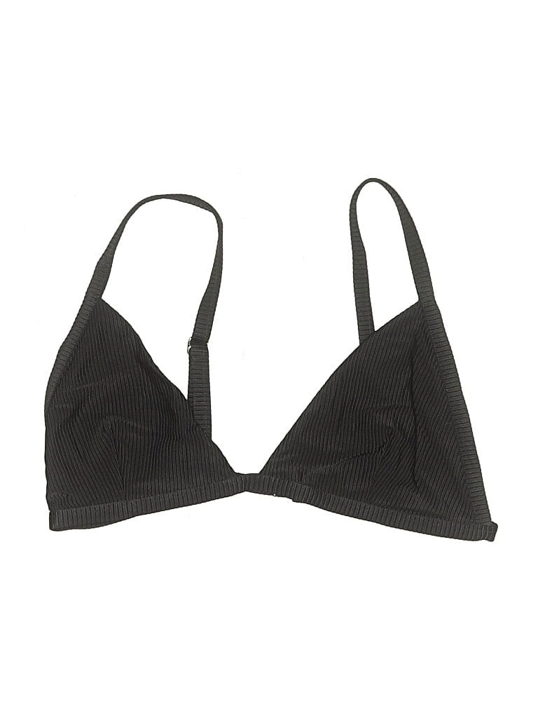 Beach Babe Swimwear Swimsuit Top Black Chevron/Herringbone Pattern Swimwear - Used - Size Large