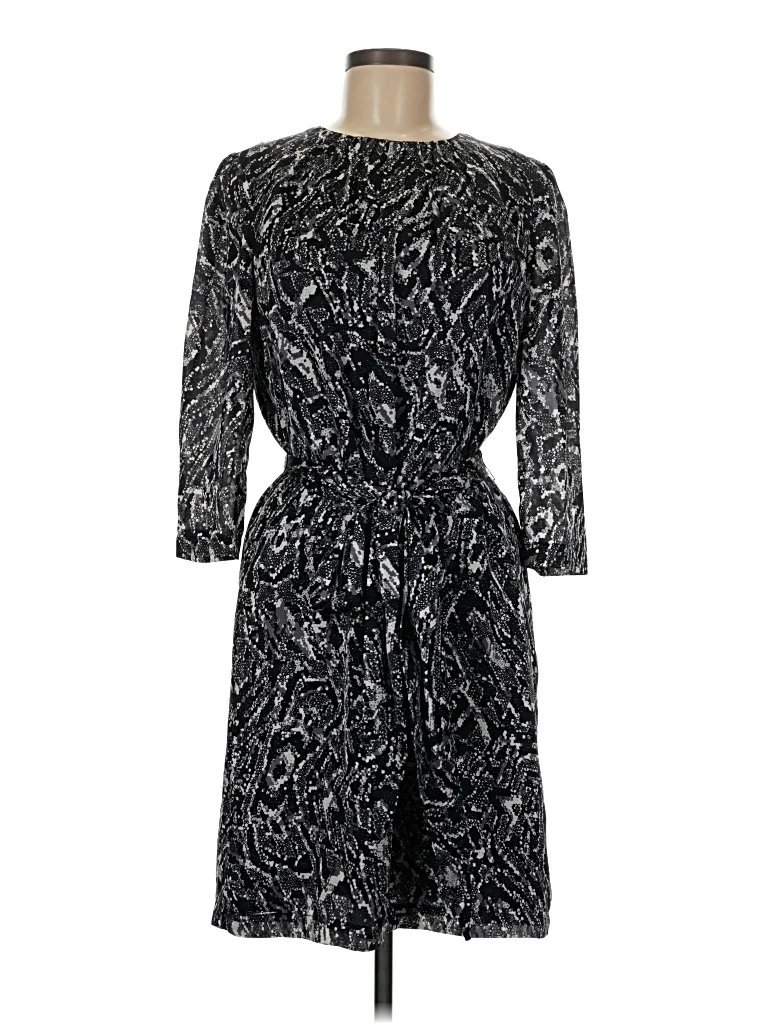 Pippa Casual Dress: Black Paisley Pattern Dresses - Used - Size 8