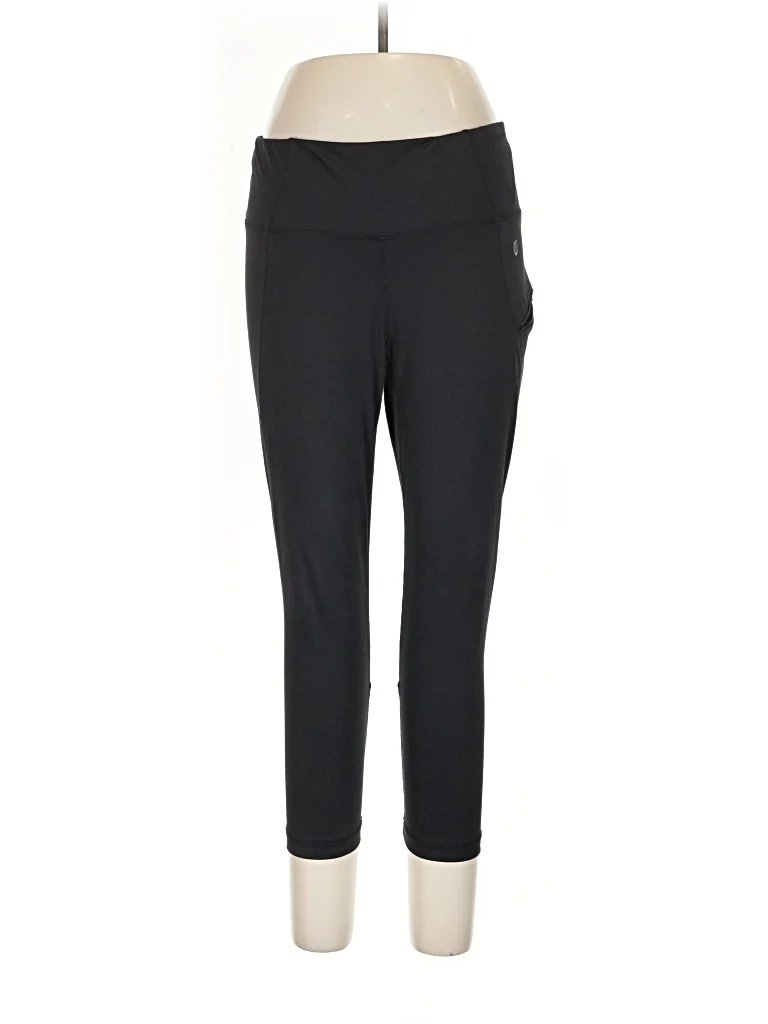 GGblue Active Pants - Mid/Reg Rise: Black Activewear - Size Large