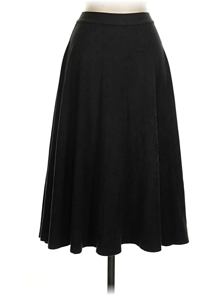 She Formal Skirt: Black Solid Pattern Bottoms - Size X-Small