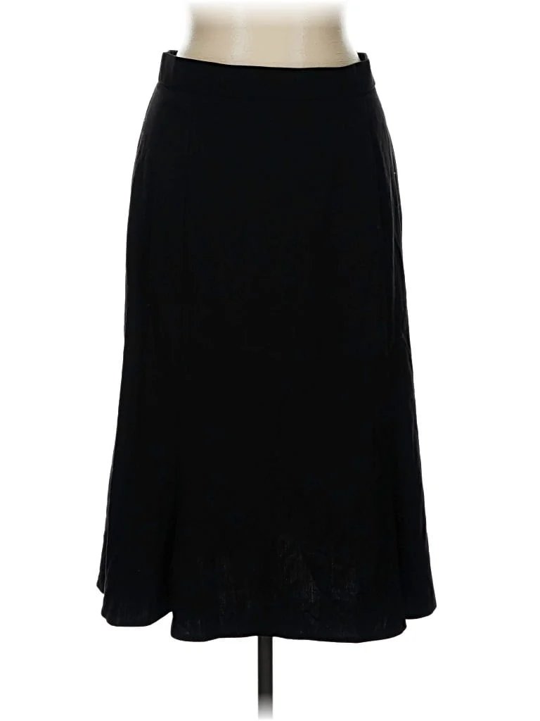 Skirtology Formal Skirt: Black Solid Pattern Bottoms - Size 12