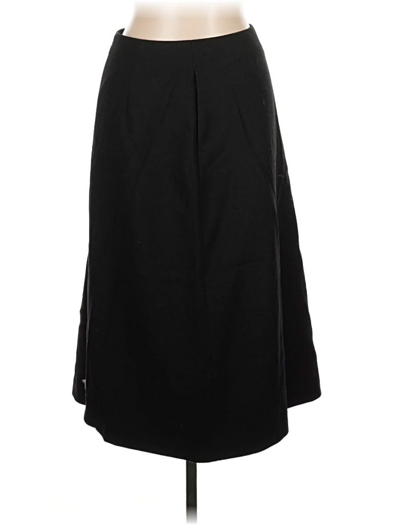 Uniqlo Formal Skirt: Black Solid Pattern Bottoms - Size 10