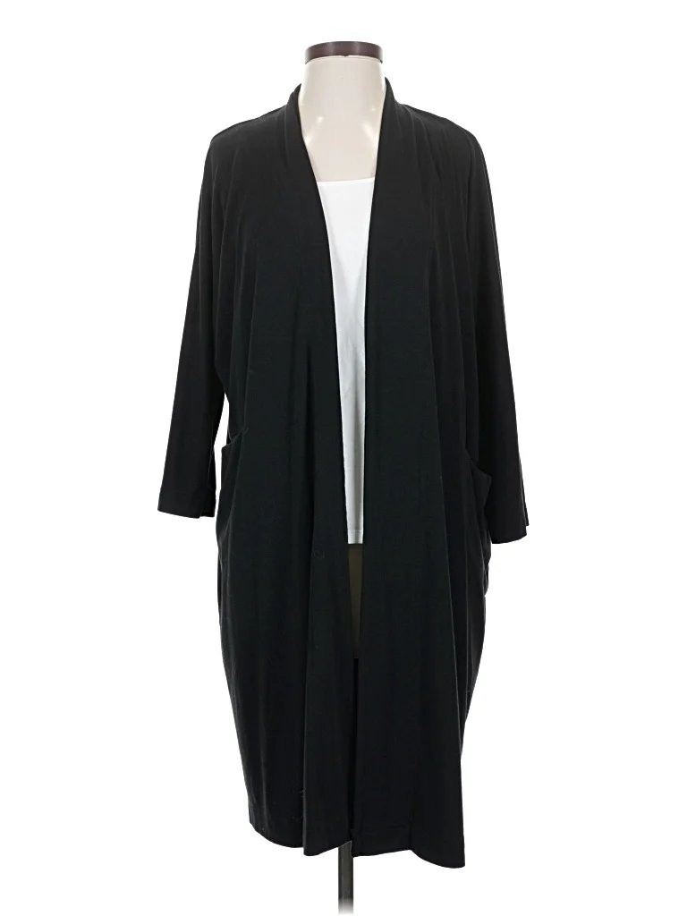 Hours New York Kimono: Black Tops - Size Medium