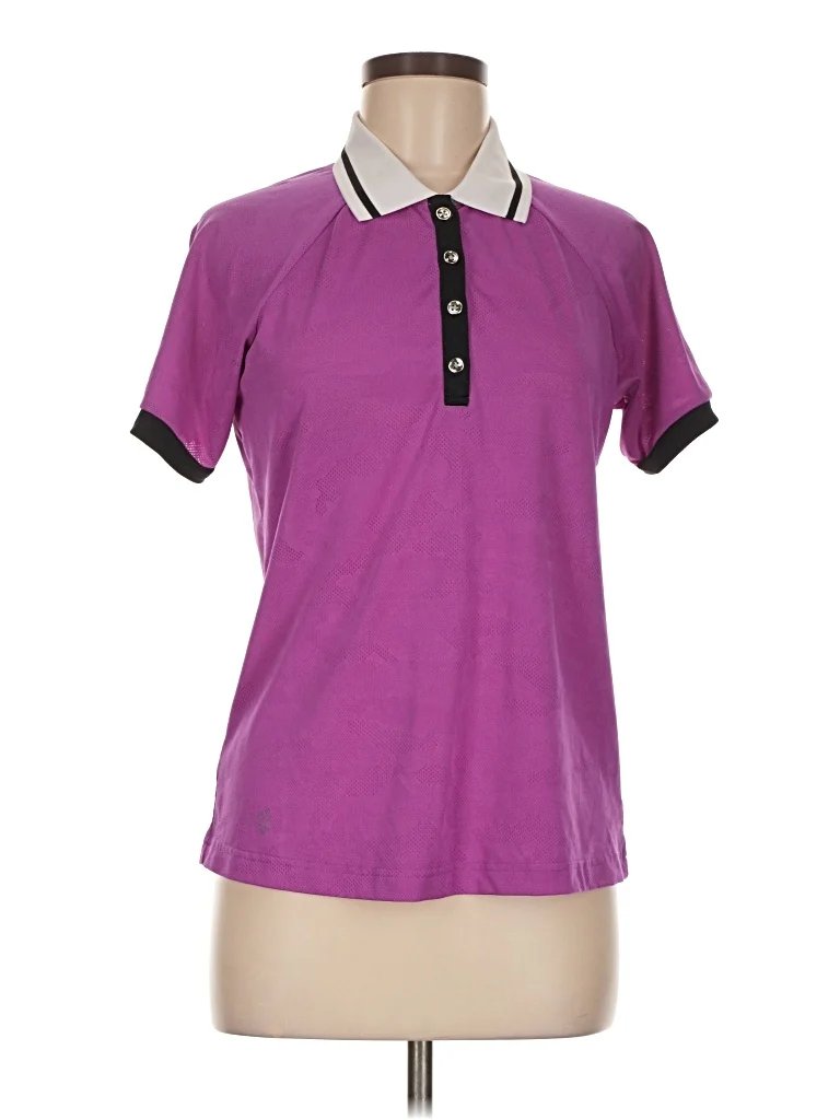 GGblue Short Sleeve Top Purple Collared Neckline Tops - Used - Size Medium