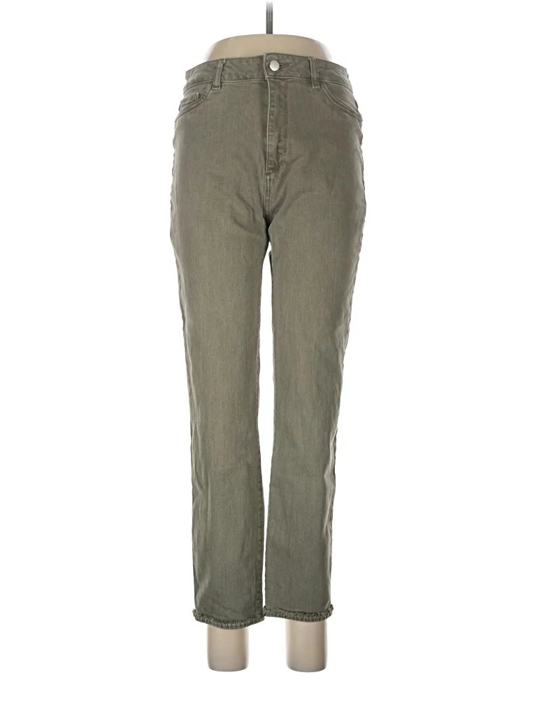 DL1961 Casual Pants - High Rise: Green Bottoms - Size 31