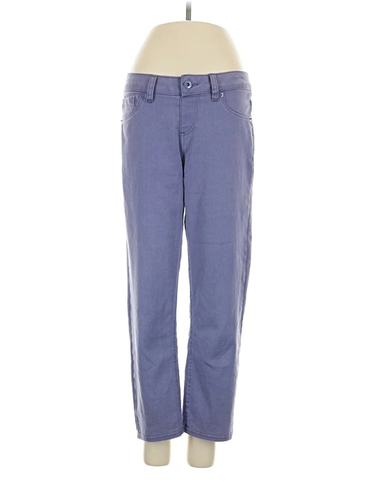 NKD Casual Pants - Low Rise: Blue Bottoms - Size Small