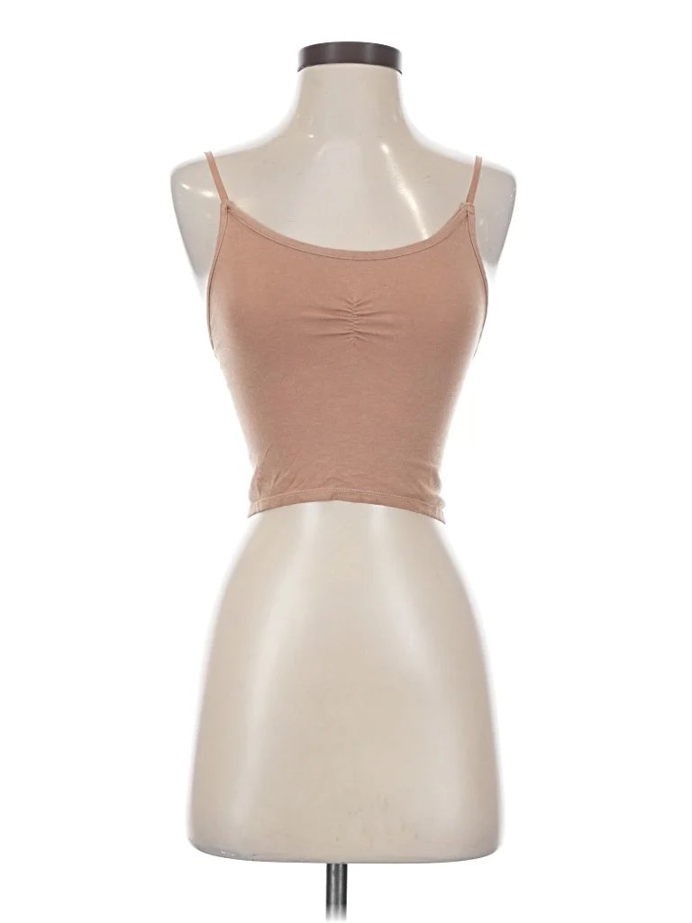 Maikoda Tank Top Tan Strapless Neckline Tops - Used - Size X-Small